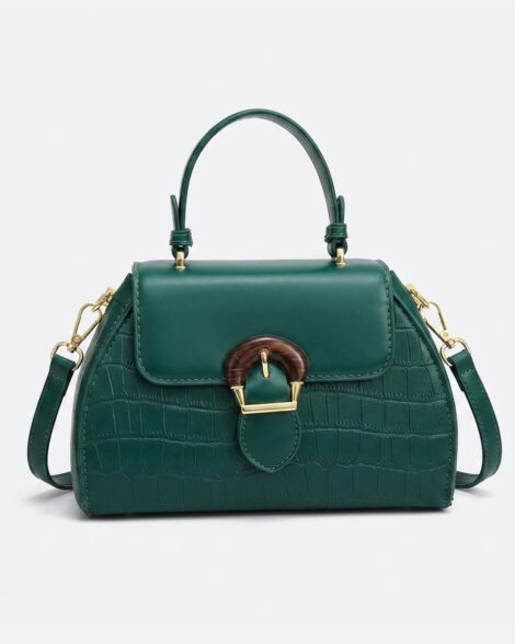 The Croc-Embossed Satchel