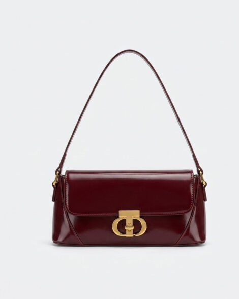 The Vivienne High-Gloss Baguette Bag