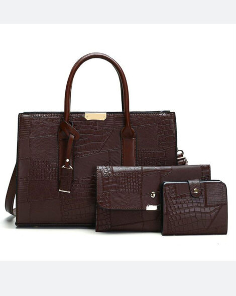 The Monarchy 3-Piece Patchwork Croc Set