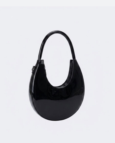 Nova Glossy Sculpted Shoulder Bag
