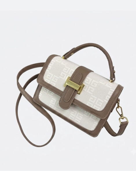 Geometric Monogram Small Flap Bag