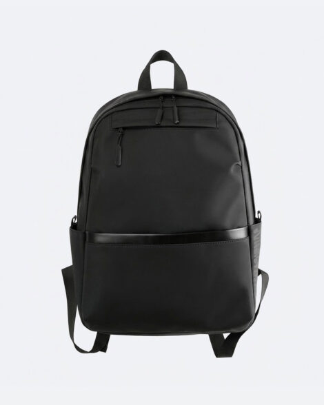 Modern Lightweight Matte Black Travel Backpack